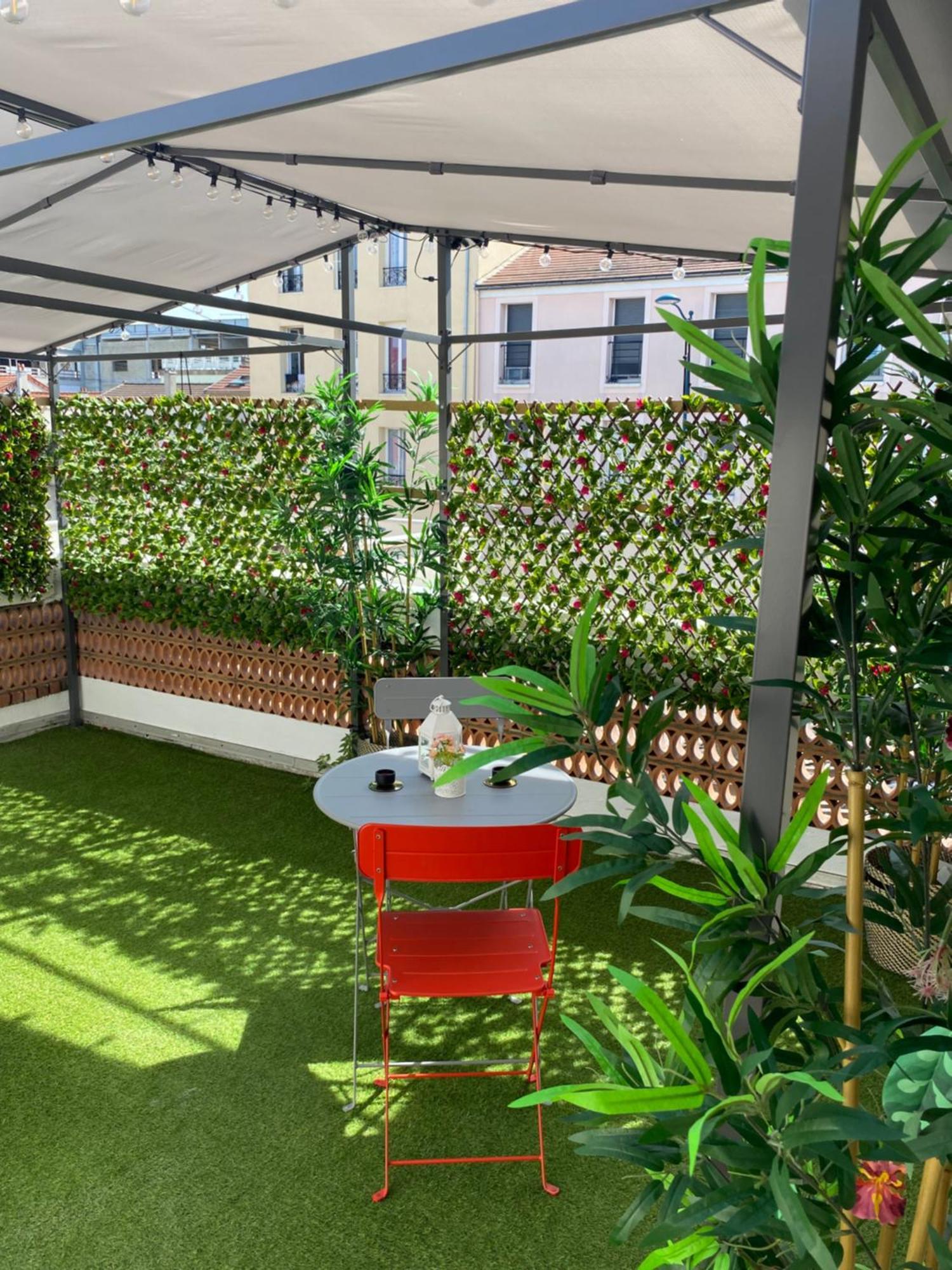 Paris-Eiffel, Bienvenue -Terrasse -Netflix Apartment ป็องแต็ง ภายนอก รูปภาพ